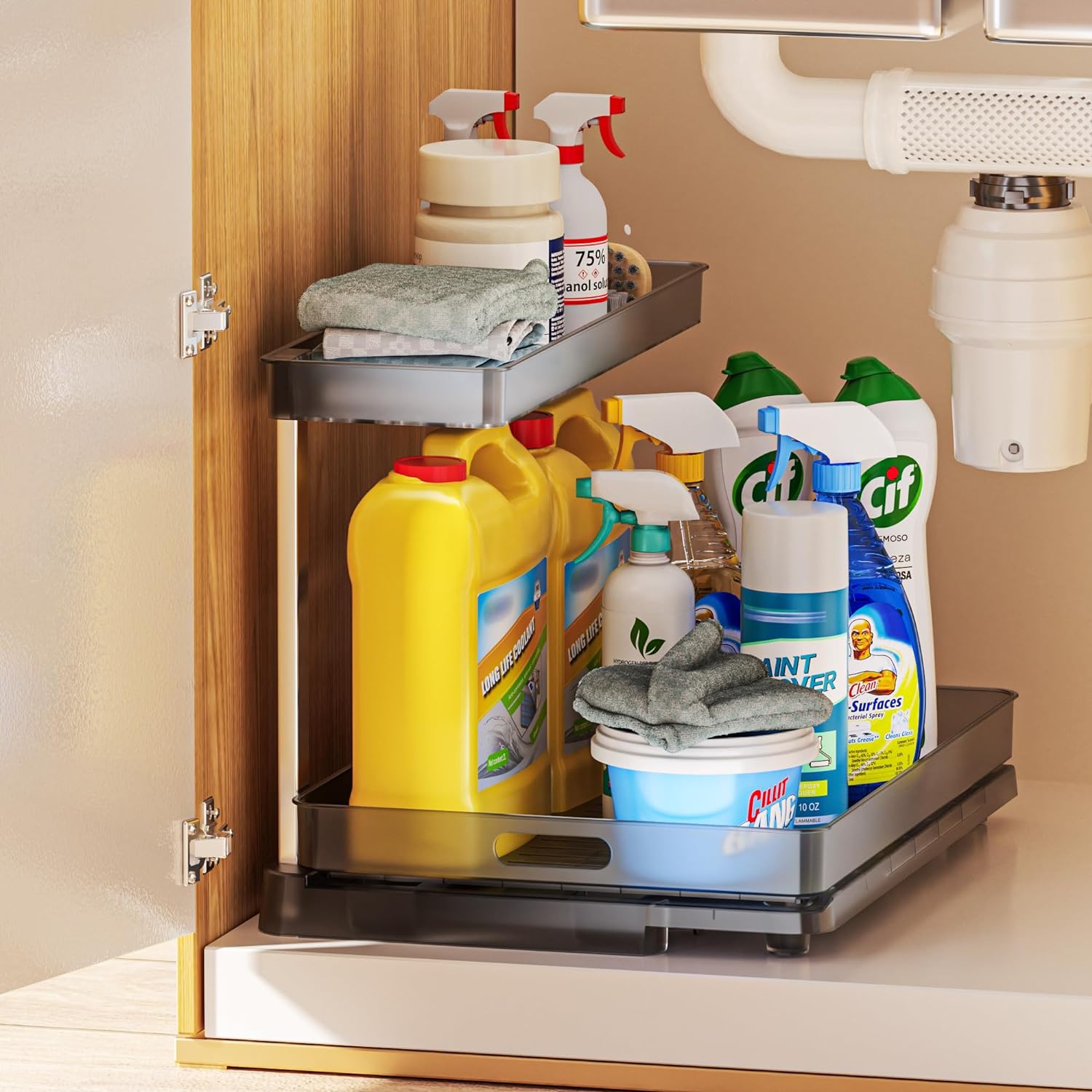 DELAMU Under Sink Organizers and Storage