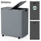 Delamu 150 liter laundry basket with wheels