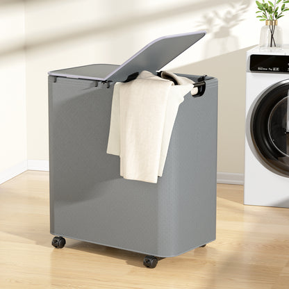 Delamu 150 liter laundry basket with wheels