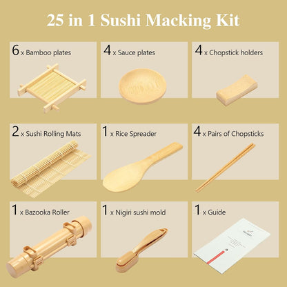 25 piece Sushi Making Kit