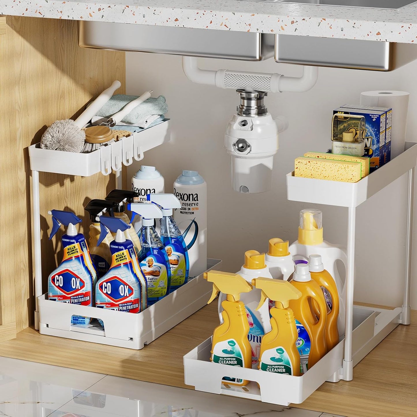 L-Shape Under Sink Organizer