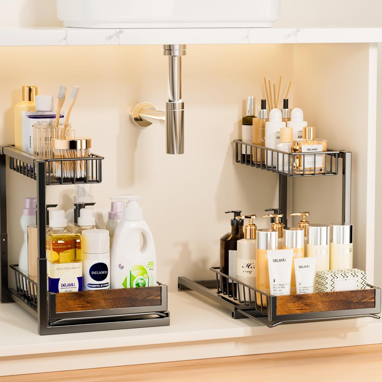 2 Pack Under Sink Organizer